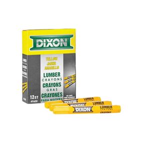 Dixon Ticonderoga 49300 Lumber Crayon, Purple, 1/2 in Dia, 4-1/2 in L, Pack of 12