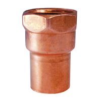 Elkhart Products 103 Series 30160 Pipe Adapter, 1 in, Sweat x FNPT, Copper 