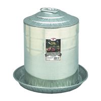 Little Giant 9835 Poultry Fount, 5 gal Capacity, Galvanized Steel, Floor, Ground Mounting 