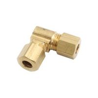 Anderson Metals 750065-14 Tube Union Elbow, 7/8 in, 90 deg Angle, Brass, 75 psi Pressure, Pack of 5 