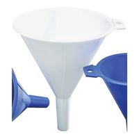 Arrow Plastic 12302 Funnel, 16 oz Capacity, Large Spout, Plastic, Pack of 6 