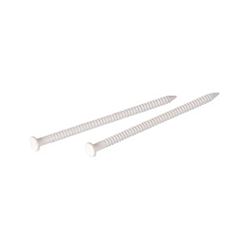Hillman 532662 Panel Nail, 1-5/8 in L, Steel, Tempered, Flat Head, Ring Shank, White, 1.5 oz, Pack of 6 