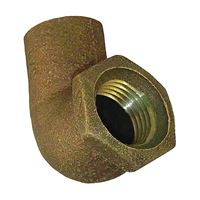 Elkhart Products 10159202/10156792 Pipe Elbow, 1/2 x 3/4 in, Sweat x FIP, 90 deg Angle, Copper 
