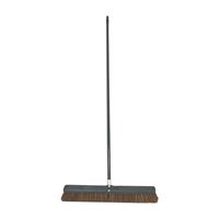 Birdwell 4024-4 Contractor Push Broom, 3 in L Trim, Synthetic Blend Fiber Bristle 