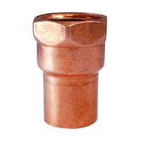 Elkhart Products 103 Series 30130 Pipe Adapter, 1/2 in, Sweat x FNPT, Copper 