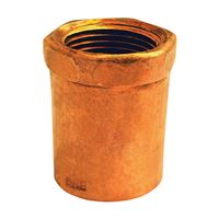 Elkhart Products 103R Series 30124 Reducing Pipe Adapter, 3/8 x 1/2 in, Sweat x FNPT, Copper 