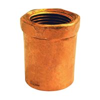 Elkhart Products 103R Series 30134 Reducing Pipe Adapter, 1/2 x 3/4 in, Sweat x FNPT, Copper 