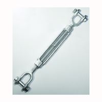 BARON 19-1/2X6 Turnbuckle, 2200 lb Working Load, 1/2 in Thread, Jaw, Jaw, 6 in L Take-Up, Galvanized Steel 