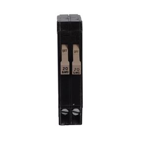 Cutler-Hammer CHT2020CS Circuit Breaker, Mini, Type CHT, 20 A, 1 -Pole, 120 V, Common, Fixed Trip, Plug Mounting
