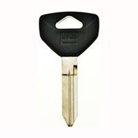 Hy-Ko 12005Y157 Key Blank, Brass, Nickel, For: Chrysler, Dodge, Eagle, Jeep, Plymouth Vehicles, Pack of 5 