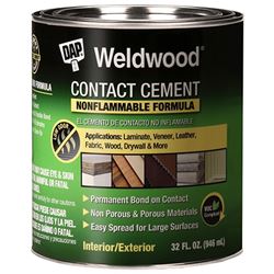 DAP 25336 Contact Cement, Liquid, Slight, White, 1 gal, Can 