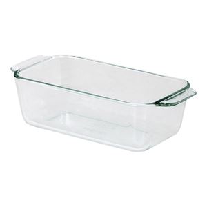 Oneida Oven Basics Series 81933OBL11 Loaf Dish, 1.5 qt Capacity, Glass, Clear, Dishwasher Safe: Yes, Pack of 3