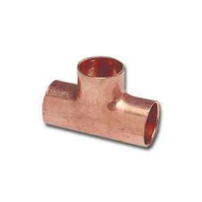 Elkhart Products 111R Series 32824 Reducing Pipe Tee, 1 x 1 x 3/4 in, Sweat, Copper