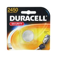 Duracell DL2450BPK Battery, 3 V Battery, 600 mAh, CR2450 Battery, Lithium, Manganese Dioxide, Pack of 6 