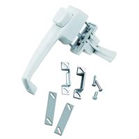 Wright Products V333WH Pushbutton Latch, 3/4 to 1-1/4 in Thick Door, For: Out-Swinging Wood/Metal Screen, Storm Doors 