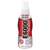 E6000 563011 Spray Adhesive, Odorless, White, 4 oz, Bottle, Pack of 6 