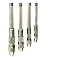 General S94 Pin Vise Set, 0 to 0.187 in, Steel, Silver 