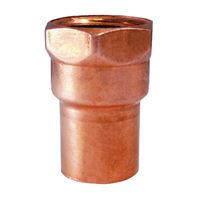 Elkhart Products 103 Series 30170 Pipe Adapter, 1-1/4 in, Sweat x FNPT, Copper 