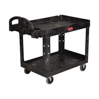 Rubbermaid FG452088BLA Utility Cart, 500 lb, 25.9 in OAW, 33.2 in OAH, 45.2 in OAD, Plastic/Resin, Black 