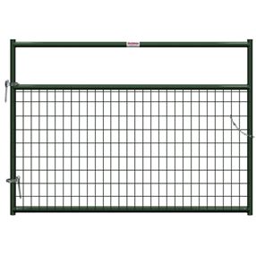Behlen Country 40132062 Wire-Filled Gate, 72 in W Gate, 50 in H Gate, 6 ga Mesh Wire, 2 x 4 in Mesh, Green
