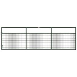 Behlen Country 40132142 Wire-Filled Gate, 168 in W Gate, 50 in H Gate, 6 ga Mesh Wire, 2 x 4 in Mesh, Green 