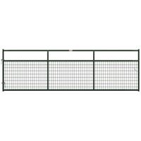 Behlen Country 40132142 Wire-Filled Gate, 168 in W Gate, 50 in H Gate, 6 ga Mesh Wire, 2 x 4 in Mesh, Green 