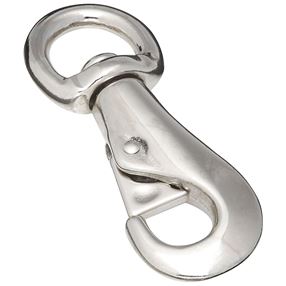 National Hardware 3143BC Series N222-976 Bull Snap, 550 lb Working Load, Malleable Iron, Nickel