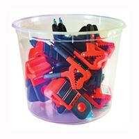 Allway Tools CCL15 Can Clip Bucket, 2-in-1, Plastic, Clear, Pack of 15 