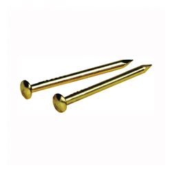 Hillman 122623 Escutcheon Pin, 1 in L, Steel, Brass, Pack of 6 