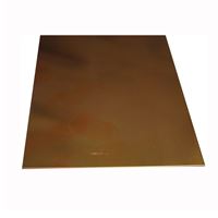 K & S 259 Decorative Metal Sheet, 22 ga Thick Material, 4 in W, 10 in L, Copper, Pack of 3 
