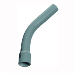 Carlon UA7AJB-CAR Elbow, 2 in Trade Size, 45 deg Angle, SCH 80 Schedule Rating, PVC, Bell End, Gray 
