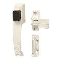 Prime-Line K 5116 Pushbutton Latch, Aluminum, 1 to 1-1/4 in Thick Door 