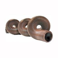 Camco 39631 Sewer Hose, 20 ft Extended, 32 in Compressed L, HTS Vinyl, Brown, Pack of 3 