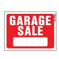 Hy-Ko 20606 Sign, Garage Sale, White Legend, Plastic, 12 in W x 8-1/2 in H Dimensions, Pack of 10 