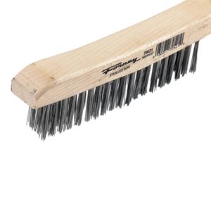 Forney 70521 Scratch Brush, 0.014 in L Trim, Stainless Steel Bristle
