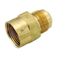 Anderson Metals 54746-1508 Pipe Coupler, 15/16 x 1/2 in, Flare x FIP, Brass, Pack of 10 