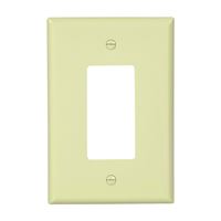 Eaton Wiring Devices 2751V-BOX Wallplate, 3-1/2 in L, 5-1/4 in W, 1 -Gang, Thermoset, Ivory, High-Gloss, Pack of 10 