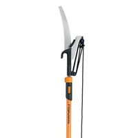 Fiskars 393951-1001 Pole Saw and Pruner, 1 in Dia Cutting Capacity, Steel Blade, 7 to 12 ft L Extension 