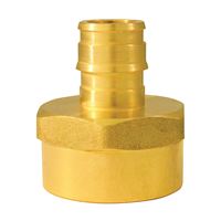 Apollo ExpansionPEX Series EPXFA1234 Reducing Pipe Adapter, 1/2 x 3/4 in, Barb x FNPT, Brass, 200 psi Pressure 