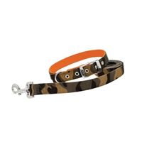 RuffinIt 31302 Reversible Dog Collar, 16 to 20 in L, 3/4 in W, Nylon, Camouflage/Orange, Pack of 3 