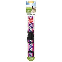 RuffinIt 39748 Adjustable Dog Collar, 18 to 26 in L, 1 in W, Assorted, Pack of 3 