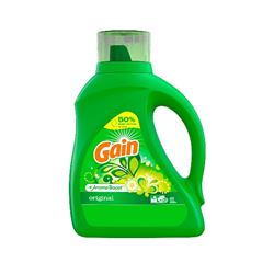 GAIN 12786 Laundry Detergent, 100 oz Bottle, Liquid 