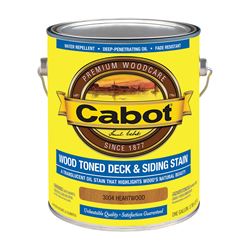 Cabot 140.0003004.007 Deck and Siding Stain, Heartwood, Liquid, 1 gal, Pack of 4 