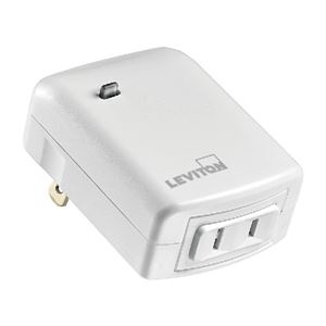 Leviton R51-DZPD3-1RW Plug In Dimmer, 15 A, 120 V, White