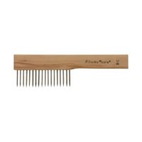 ALLWAY BC Brush Comb, Steel Trim, Hardwood Handle 