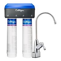 Culligan US-2 Drinking Water Filtration System, 0.5 gpm, Carbon Block Filtration, 2-Stage, White 