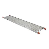 Louisville P Series P11216 Scaffold Plank, 16 ft L, 12 in W, Aluminum 