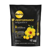 Miracle-Gro Performance Organics 45606300 All-Purpose Container Mix, Solid, 6 qt Bag, Pack of 8 
