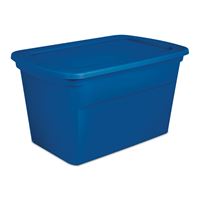Sterilite 17367406 Storage Tote, Plastic, Marine Blue, 30-1/2 in L, 20-1/4 in W, 17-1/8 in H, Pack of 6 