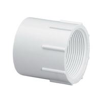 IPEX 435564 Pipe Adapter, 2 in, Socket x FPT, PVC, White, SCH 40 Schedule, 150 psi Pressure 